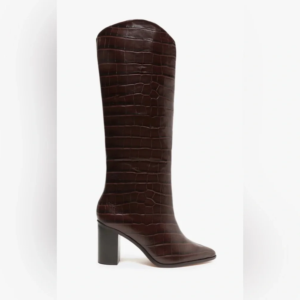 NEW SCHUTZ MARYANA BLOCK BOOT Women’s Size: 10.5B Dark Chocolate